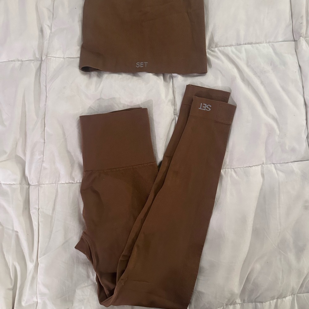 Set active brown workout set - Picture 3 of 6